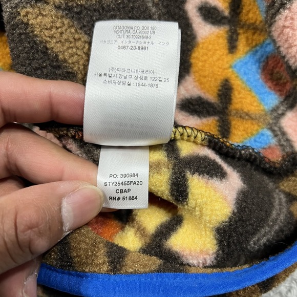 Patagonia Synchilla Snap T Fleece Pullover Womens S Companions Big Anthos Pink - Picture 9 of 13